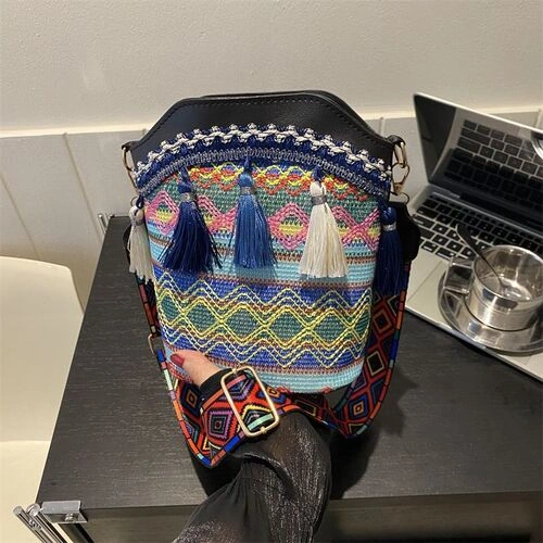 Embroidered Leather Bag - Image 4