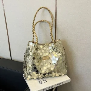 Sequined Shoulder Bag