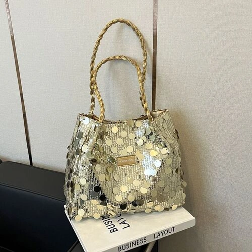 Sequined Shoulder Bag