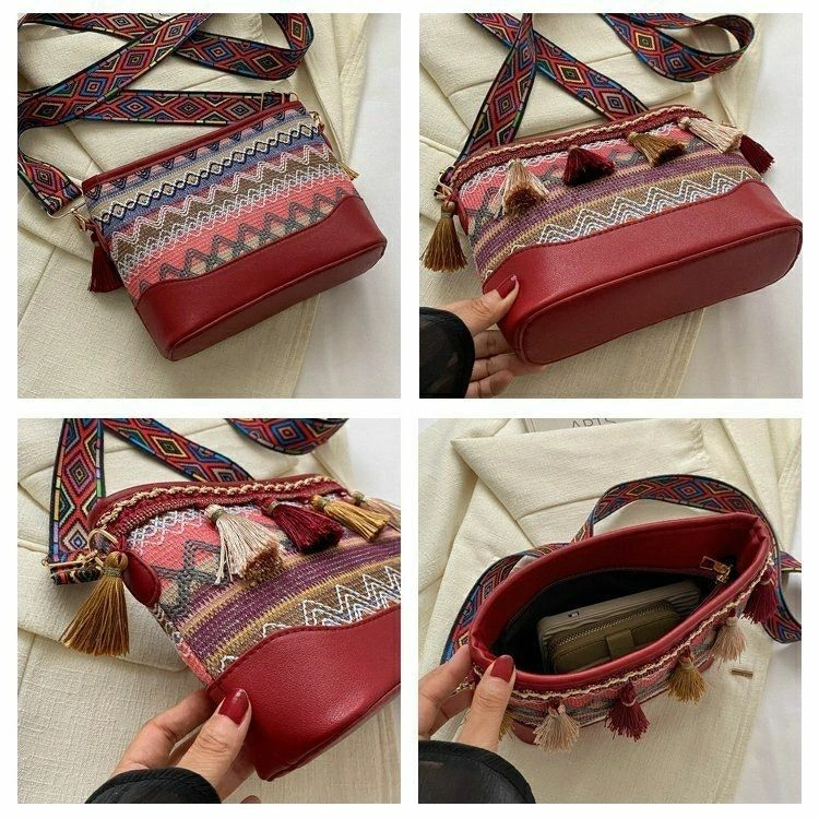 Embroidered Leather Bag - Image 11