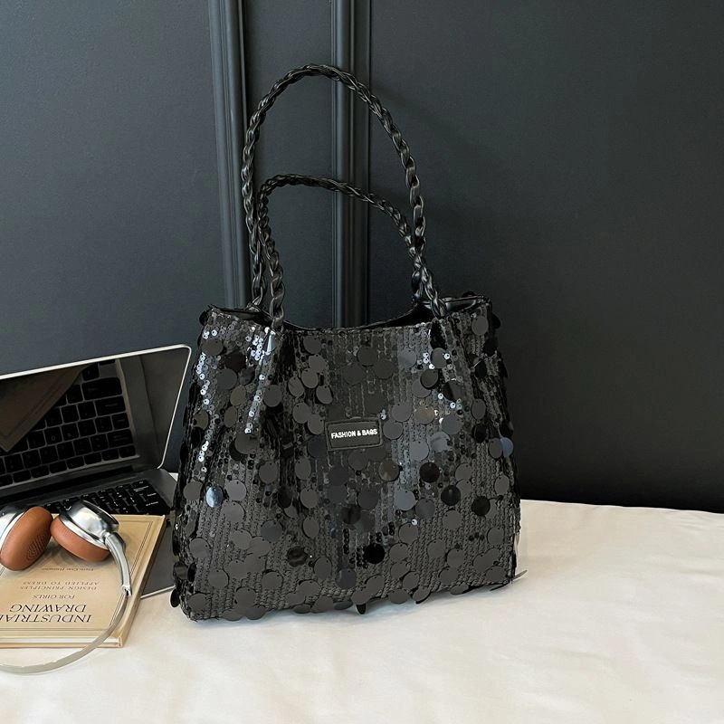 Sequined Shoulder Bag - Image 3