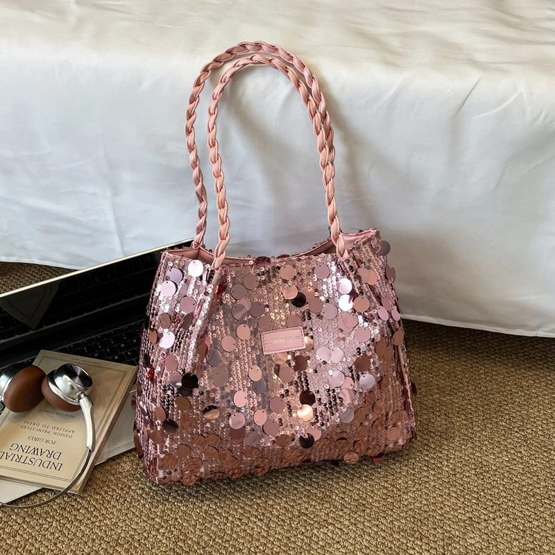 Sequined Shoulder Bag - Image 4