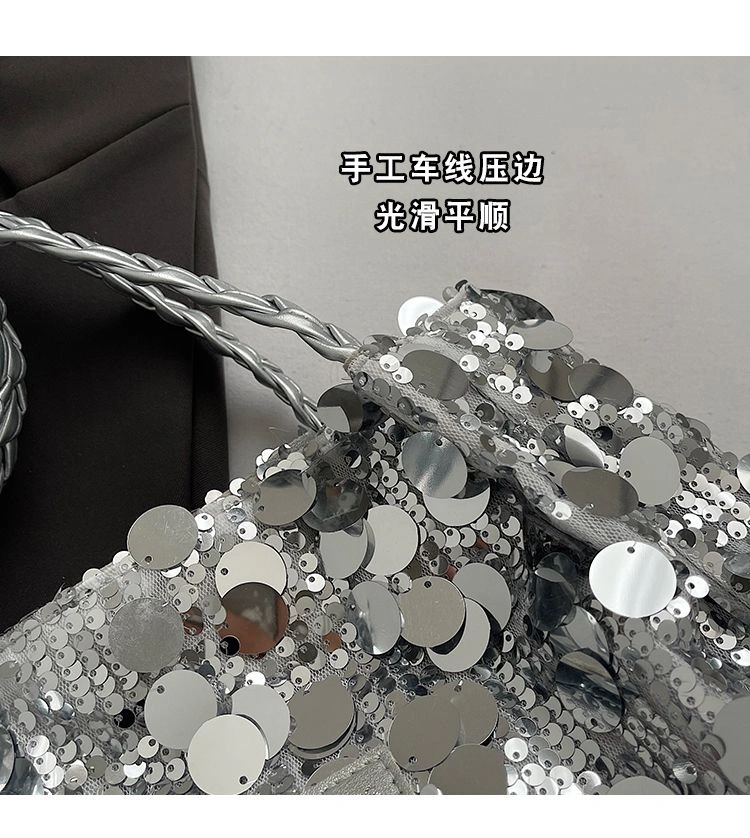 Sequined Shoulder Bag - Image 6