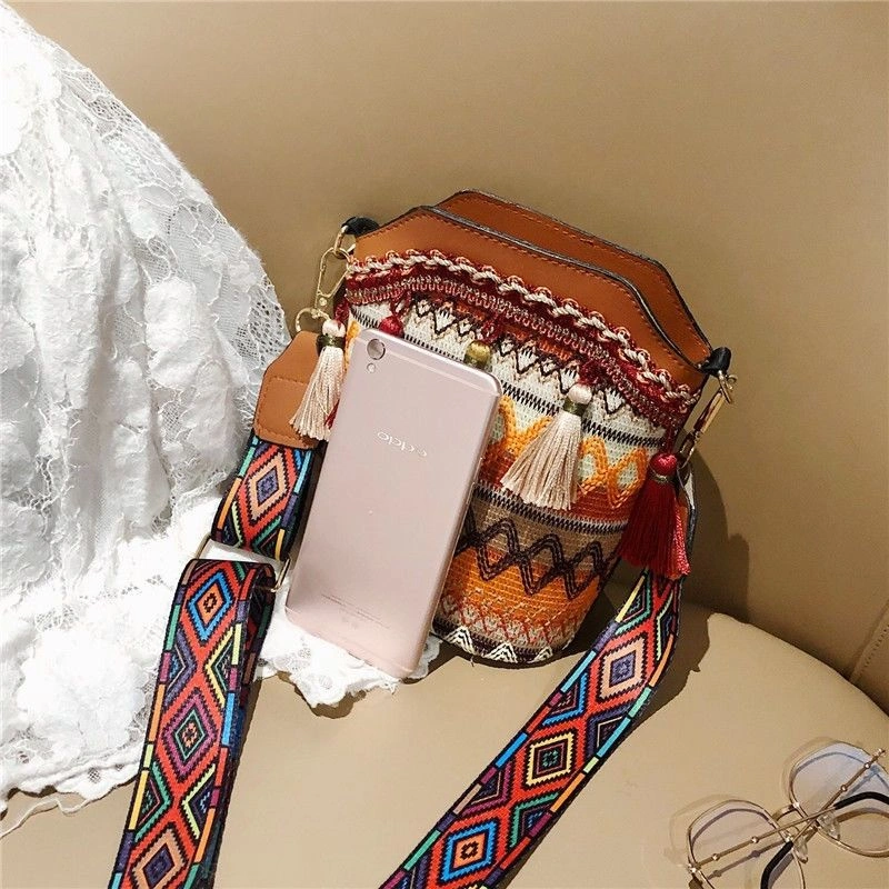 Embroidered Leather Bag - Image 7