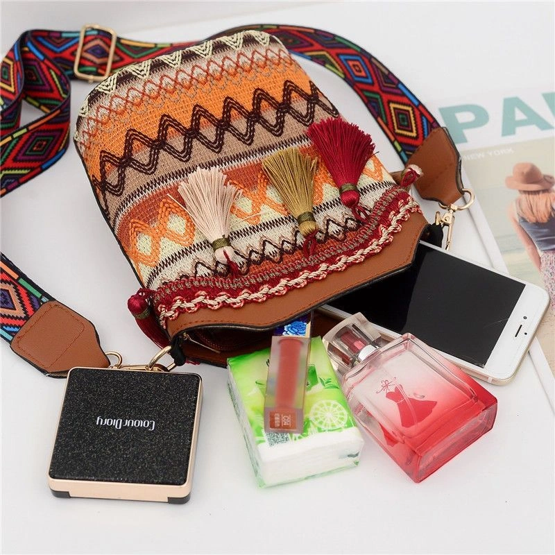 Embroidered Leather Bag - Image 3