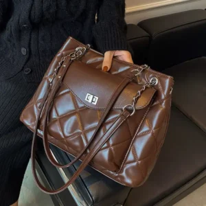 Niche Multi-Compartment Crossbody Bag - Image 4