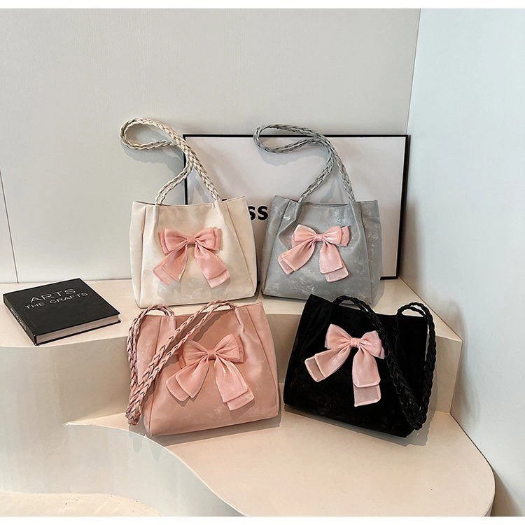 Glossy Bow Shoulder Bag - Image 2