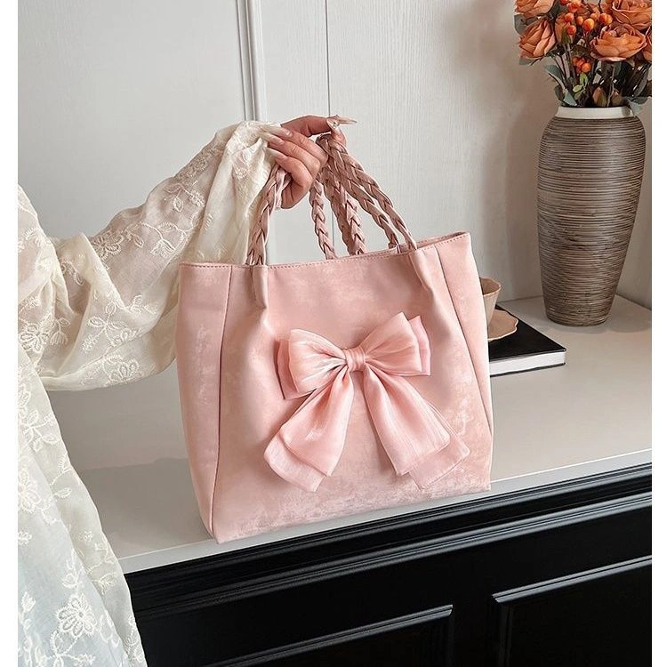 Glossy Bow Shoulder Bag - Image 7