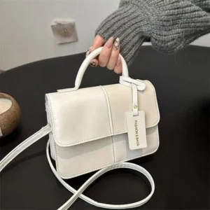 Two-Tone Top Handle Satchel