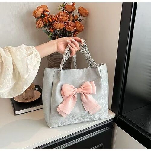 Glossy Bow Shoulder Bag - Image 4