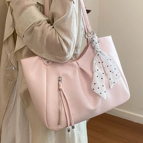 Korean Style PU Leather Handbag - Image 2