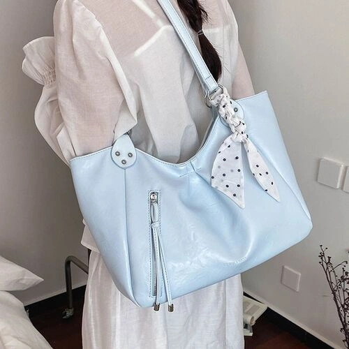 Korean Style PU Leather Handbag - Image 3