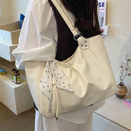 Korean Style PU Leather Handbag - Image 4