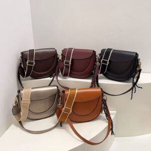 Korean Style Flap Saddle Handbag